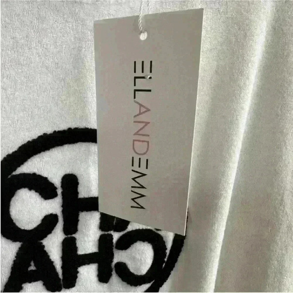 ELL AND EMM "Cha Cha" Terry Cloth Sweatshirt Top Size S/M NWT! - Picture 10 of 10